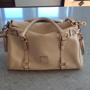 Dooney & Bourke cream florentine leather bag